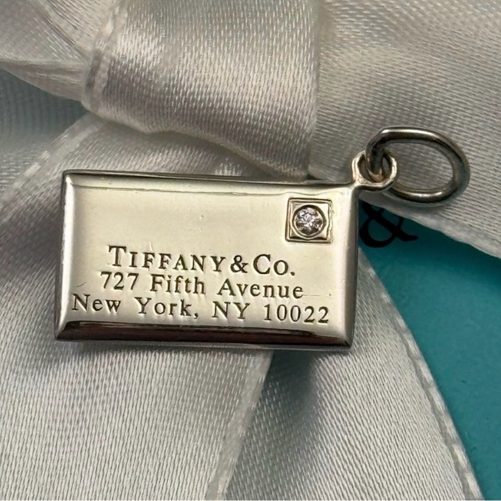 Authentic Rare! “Like New” Tiffany & Co. 925 SS Envelope Letter Pendant